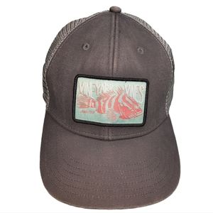 Vineyard Vines Grouper Patch Gray Trucker Hat OSFM